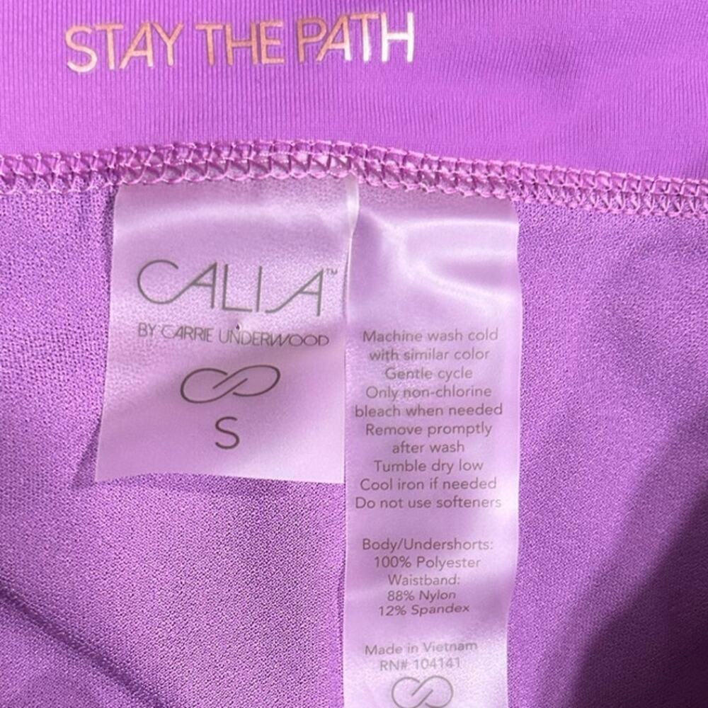 Calia By Carrie Underwood Stay The Path Kick It Up Shorts Bright Purple Size S - Picture 4 of 6